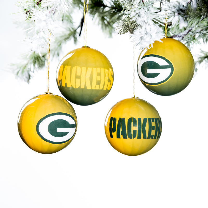 12pc Ornament Set, Green Bay Packers,3ot3811os12