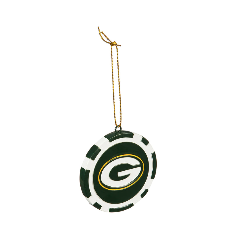 Game Chip Ornament, Green Bay Packers,3ot3811pc