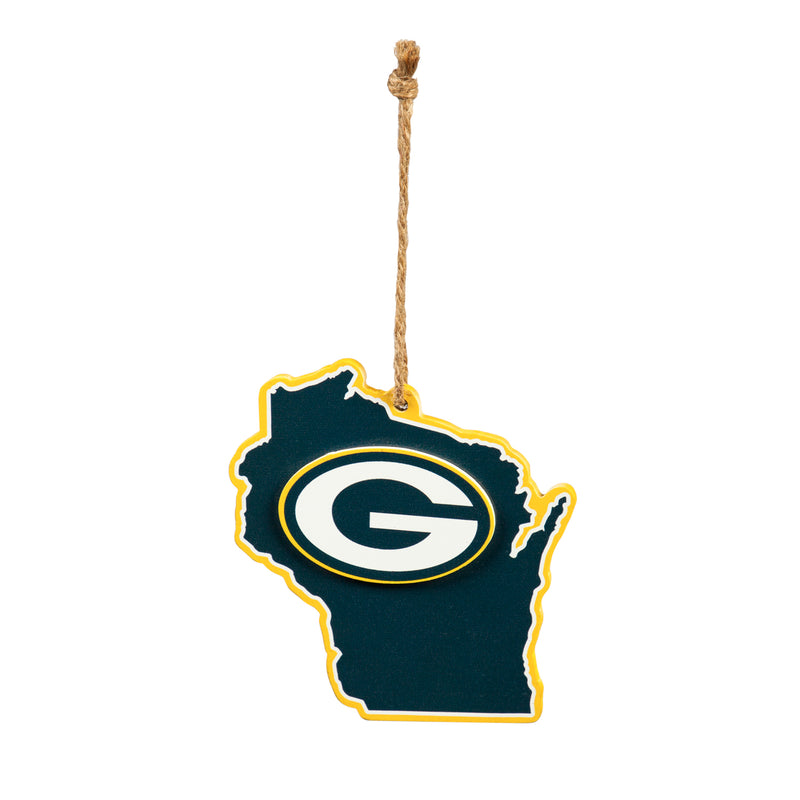 Green Bay Packers, State Ornament,3ot3811state