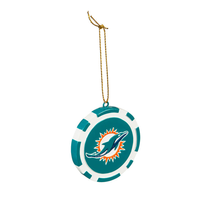 Game Chip Ornament, Miami Dolphins,3ot3816pc