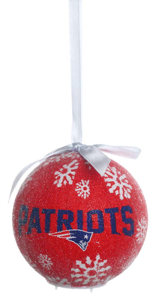 LED Boxed Ornament Set of 6, New England Patriots,3ot3818b