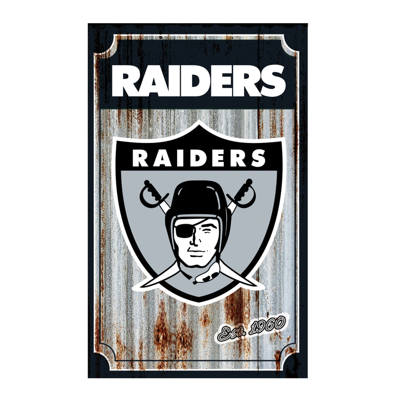 Las Vegas Raiders,Corrugated Metal Ornament