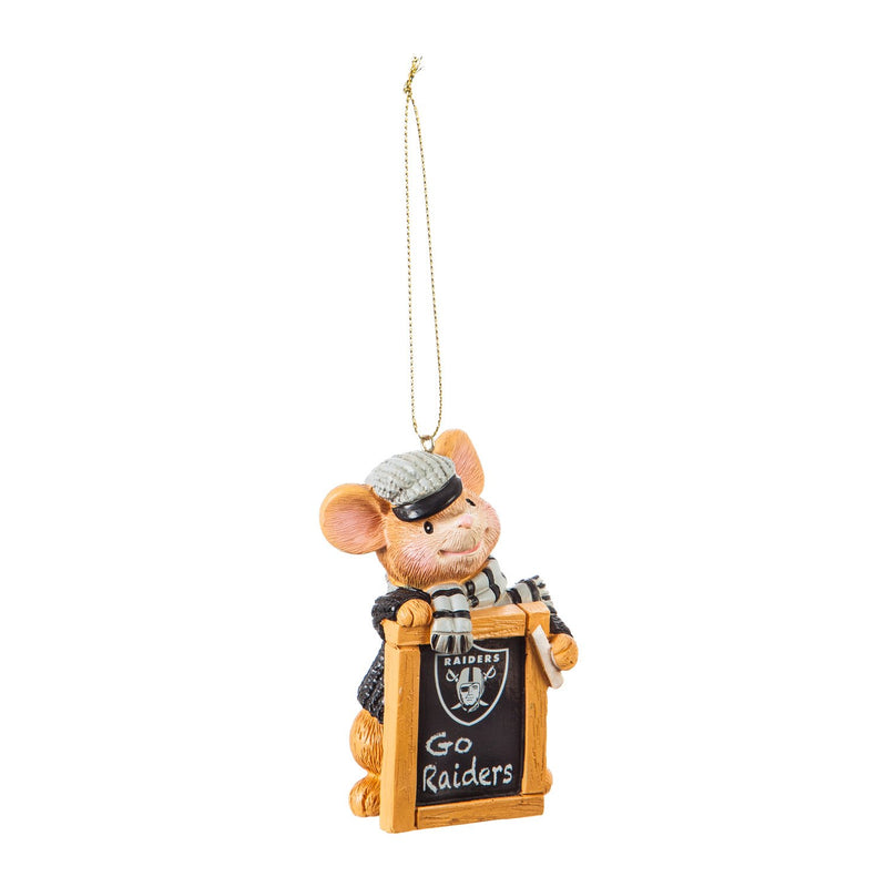 Las Vegas Raiders, Holiday Mouse Ornament,3ot3822mou