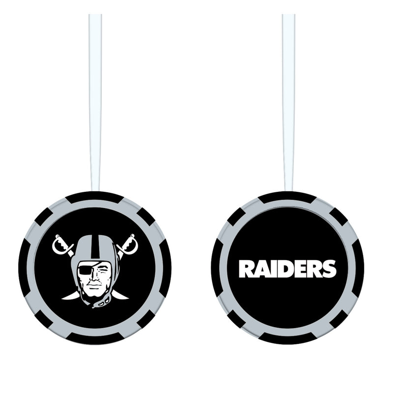 Game Chip Ornament, Las Vegas Raiders
