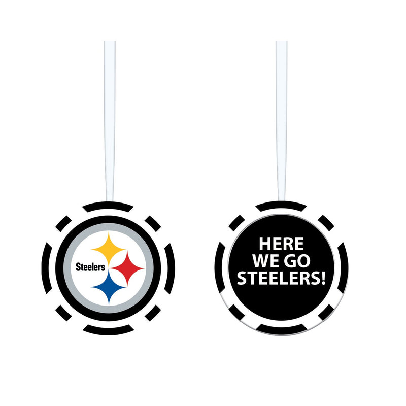 Game Chip Ornament, Pittsburgh Steelers,3ot3824pc