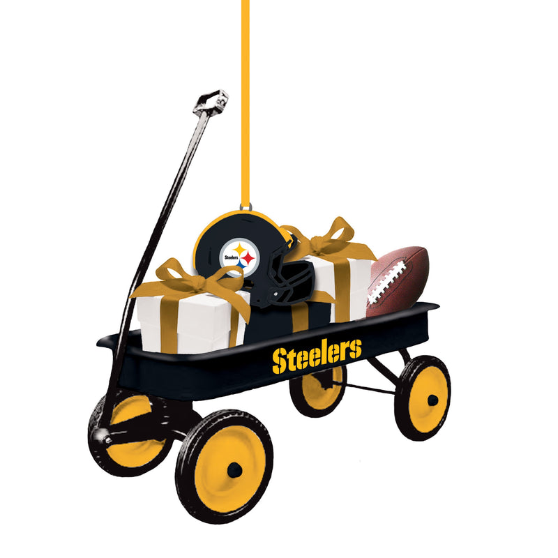 Team Wagon Ornament, Pittsburgh Steelers,3ot3824wgn