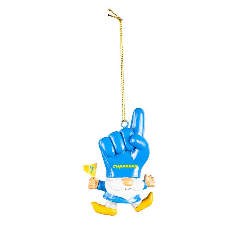 LA Chargers, Gnome Foam Finger Orn,3ot3825gmo