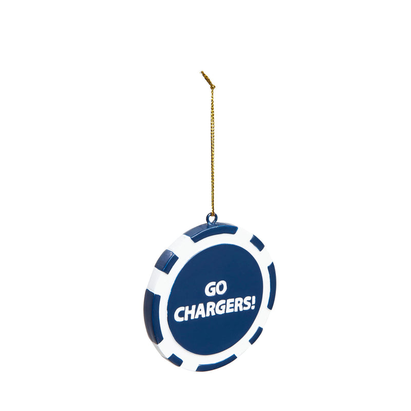 Game Chip Ornament, Los Angeles Chargers,3ot3825pc