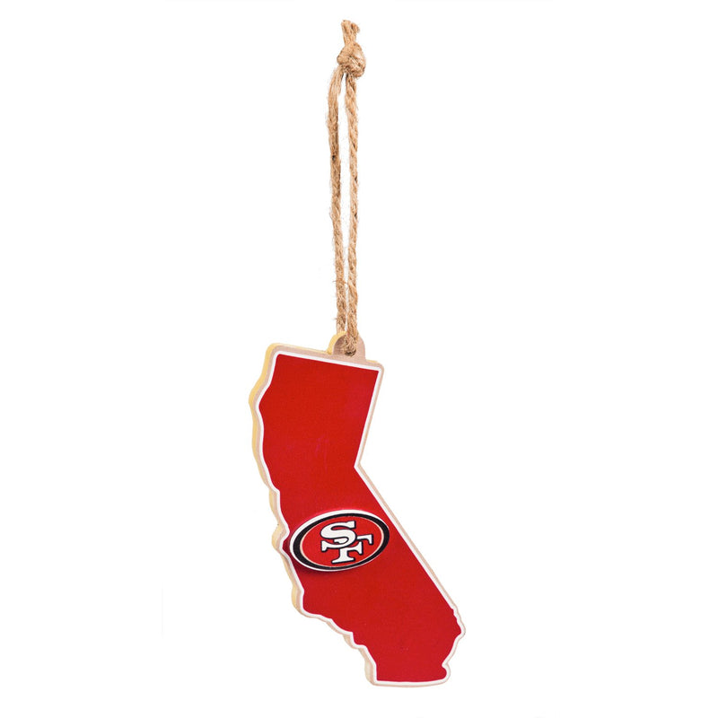 San Francisco 49ers, State Ornament,3ot3826state