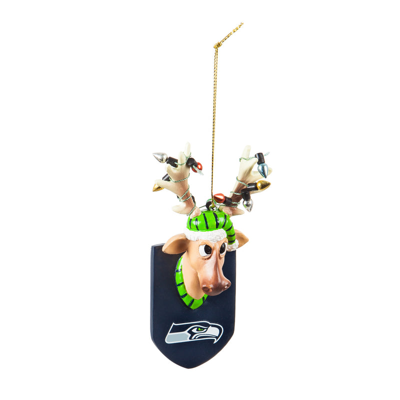 Seattle Seahawks, Resin Reindeer Orn,3ot3827rro