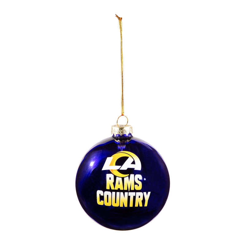 Blown Glass Ornament, Los Angeles Rams,3ot3828bgo