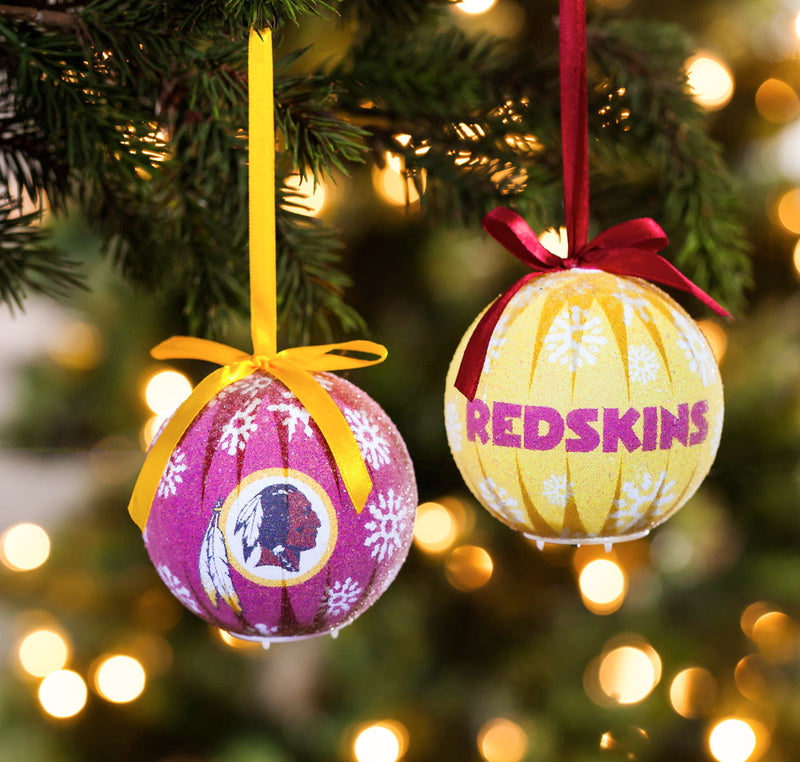 LED Boxed Ornament Set of 6, Washington Redskins,3ot3831