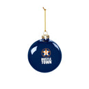 Houston Astros Blown Glass Ornament
