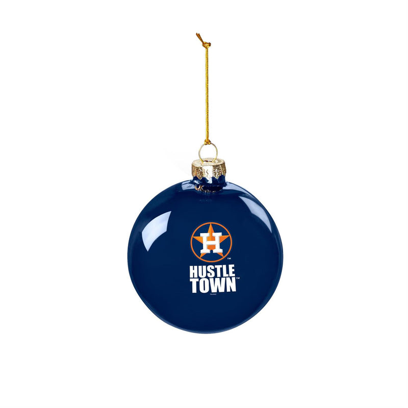 Houston Astros Blown Glass Ornament