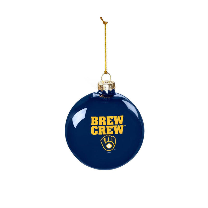 Milwaukee Brewers Blown Glass Ornament