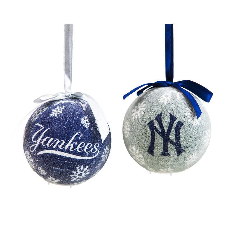 LED Boxed Ornament Set of 6, New York Yankees,3ot4218