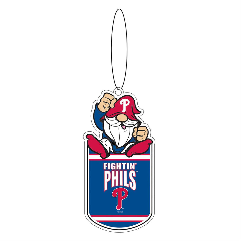 Philadelphia Phillies Gift Tag Ornament, Gnome Fan
