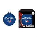 Toronto Blue Jays Blown Glass Ornament