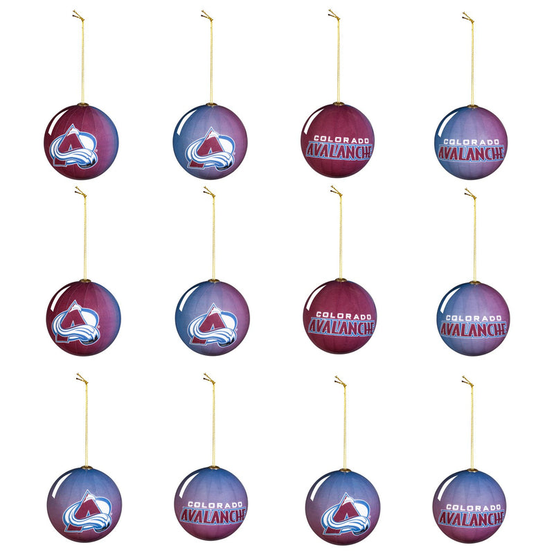 12pc Ornament Set, Colorado Avalanche,3ot4356os12