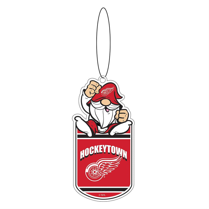 Detroit Red Wings Gift Tag Ornament, Gnome Fan