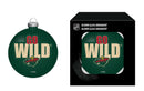 Blown Glass Ornament, Minnesota Wild