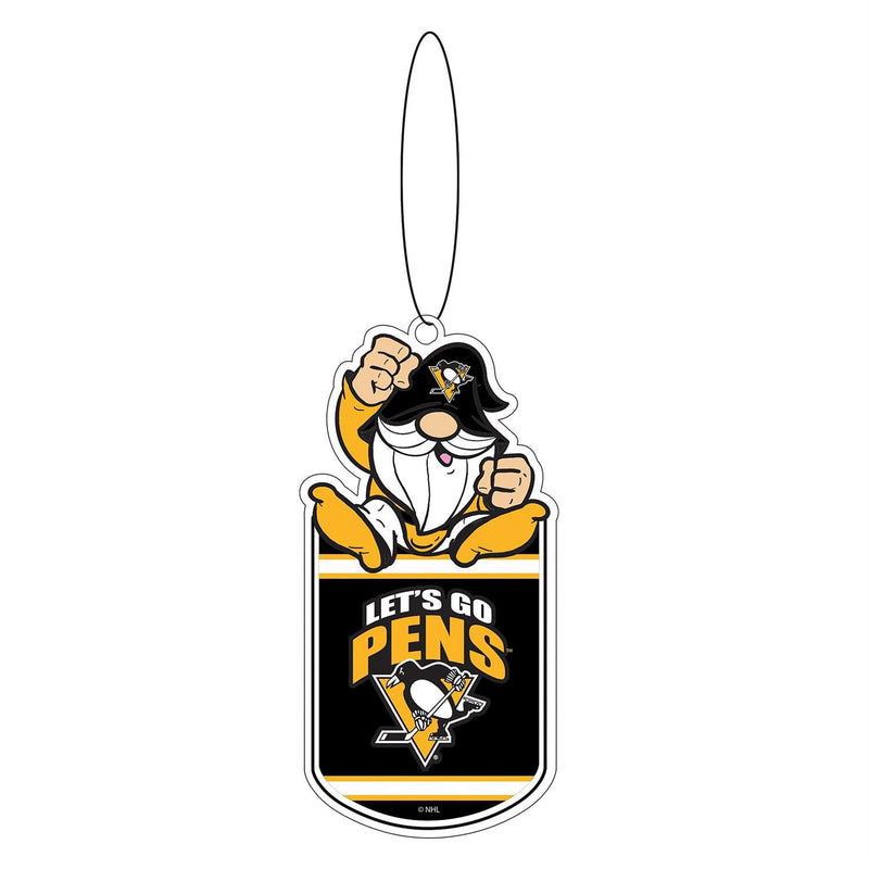 Pittsburgh Penguins Gift Tag Ornament, Gnome Fan