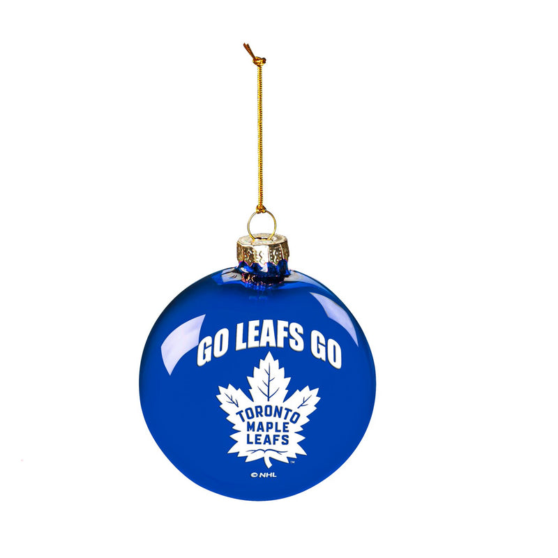 Blown Glass Ornament, Toronto Maple Leafs,3ot4376bgo