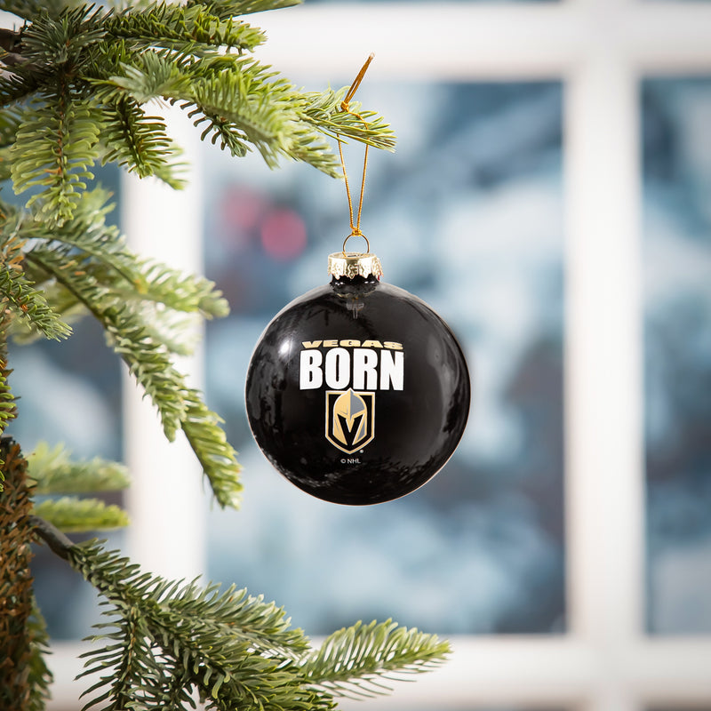 Blown Glass Ornament, Vegas Golden Knights,3ot4380bgo