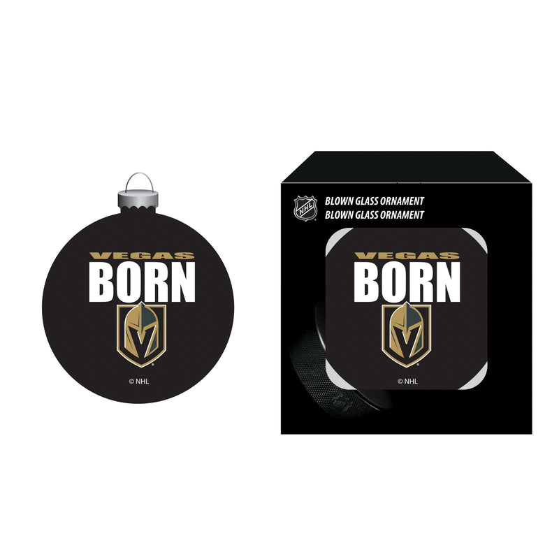 Blown Glass Ornament, Vegas Golden Knights,3ot4380bgo