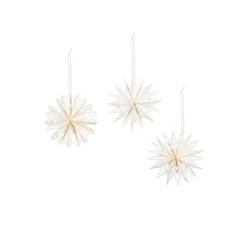 4" Paper Snowflake Hanging Décor Set,3ot829