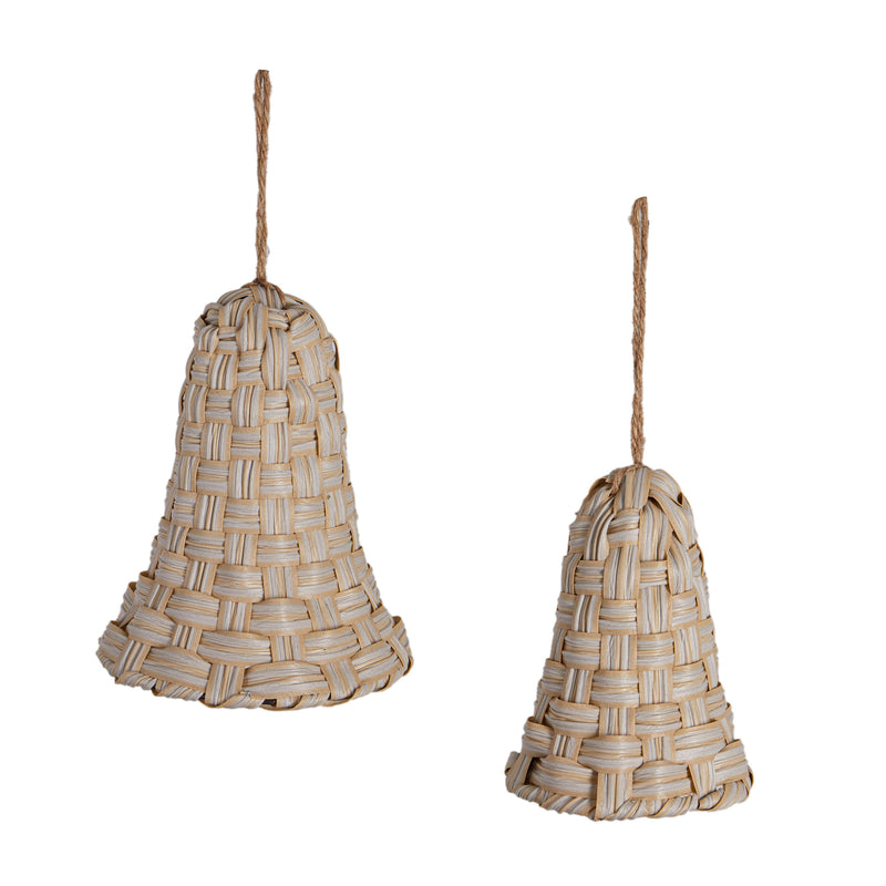 Plastic Woven Bell Hanging Decor Set,3ot835