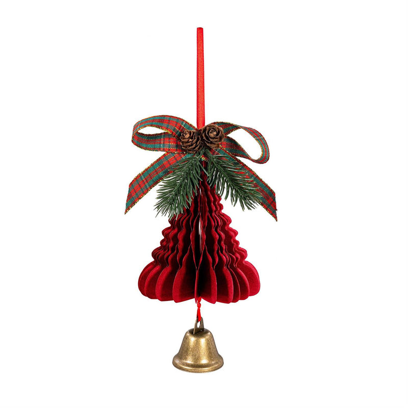 Joyful Traditions Ornament Tree with Bell Foldable Paper, Asst, 7"H