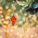 Joyful Traditions Ornament Finial Crystal Acrylic and Metal, 4.75"H