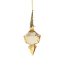 Joyful Traditions Ornament Finial Crystal Acrylic and Metal, 4.75"H