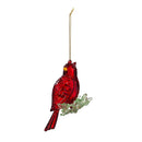 Holiday Poinsettia Ornament Cardinal Acrylic, 4"L