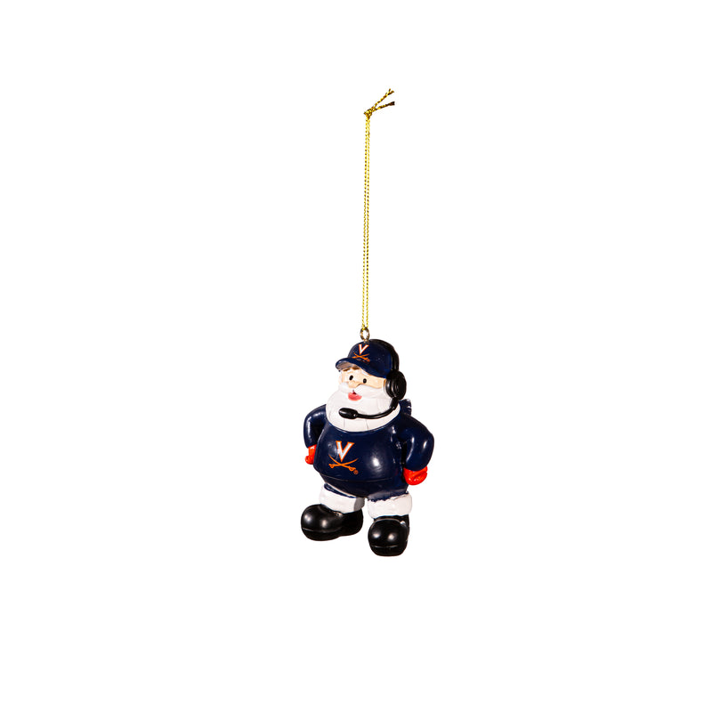 Coach Santa Ornament, University of Virginia,3ot901cso