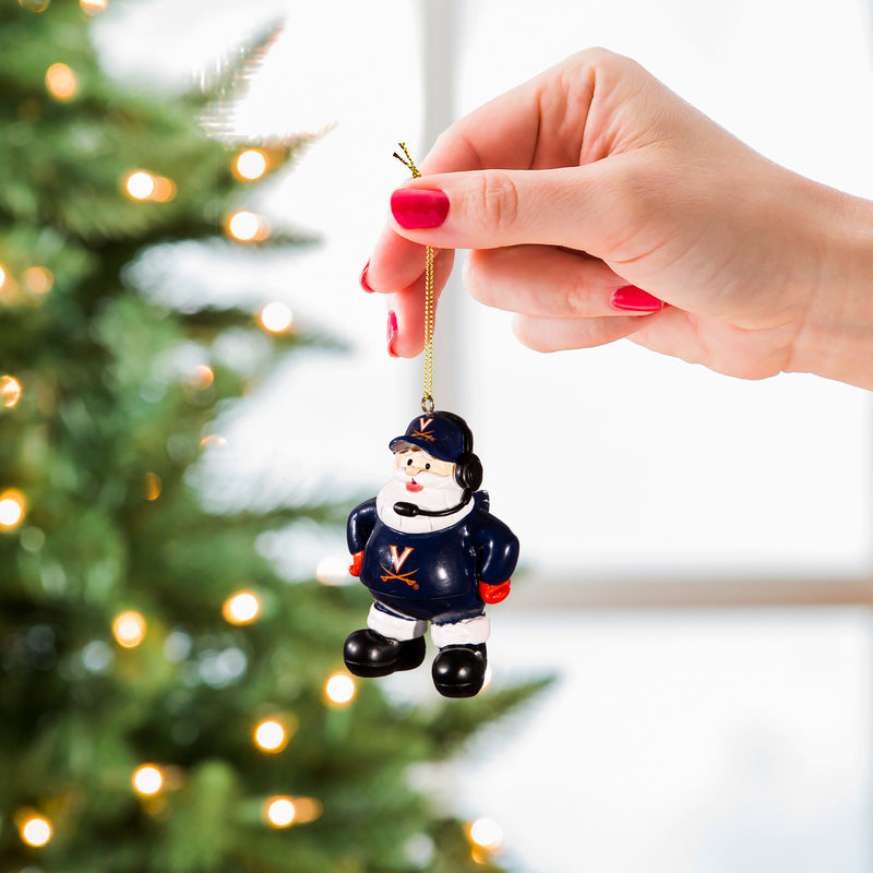 Coach Santa Ornament, University of Virginia,3ot901cso