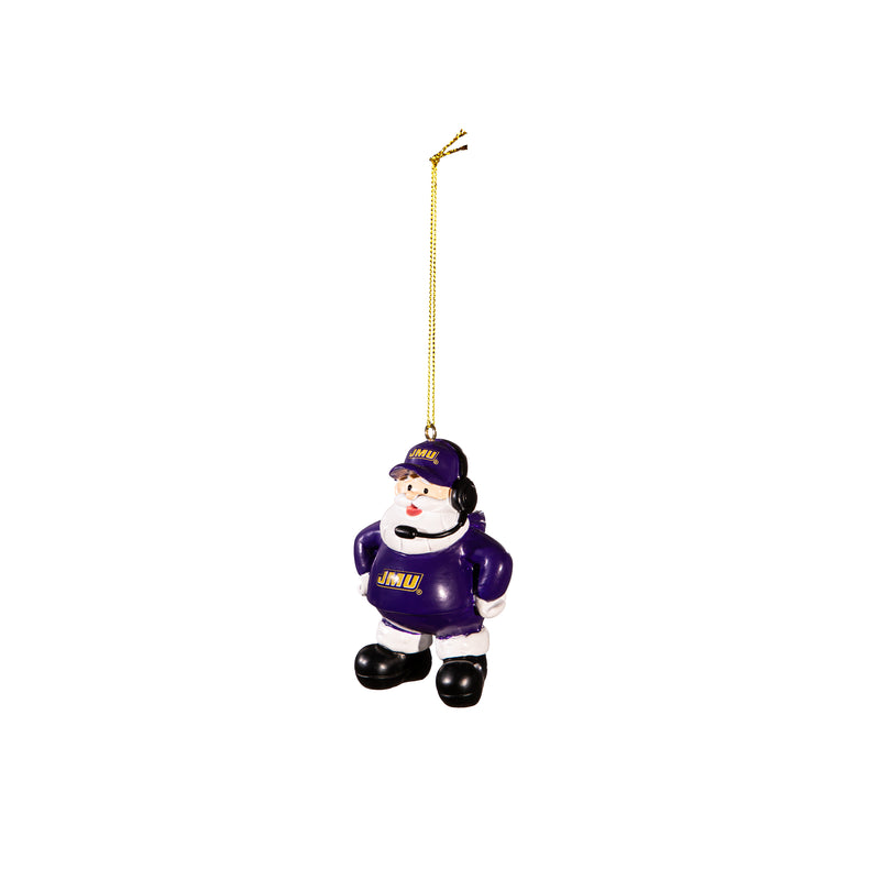 Coach Santa Ornament, James Madison University,3ot902cso