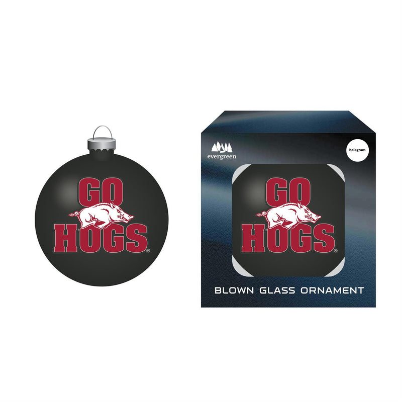 Blown Glass Ornament, University of Arkansas