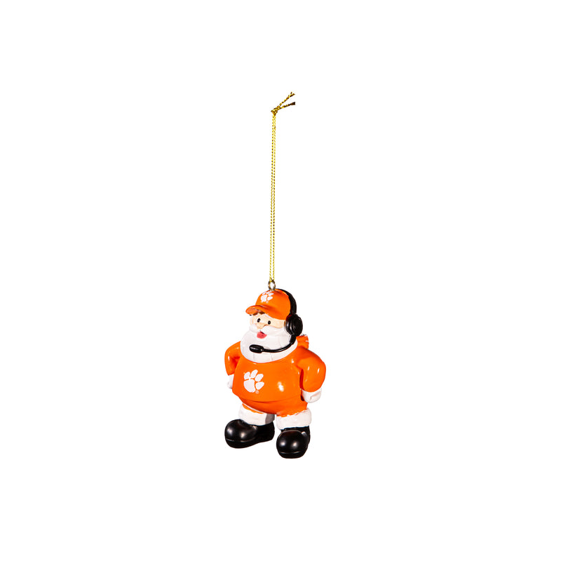 Coach Santa Ornament, Clemson University,3ot912cso