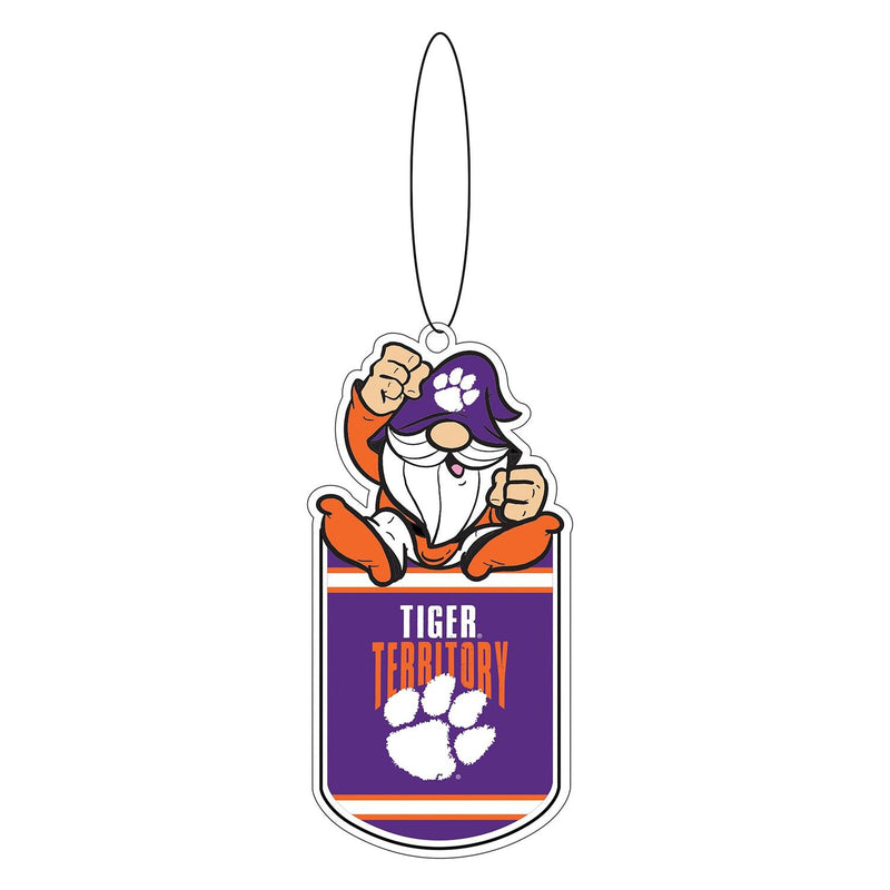 Clemson University Gift Tag Ornament, Gnome Fan