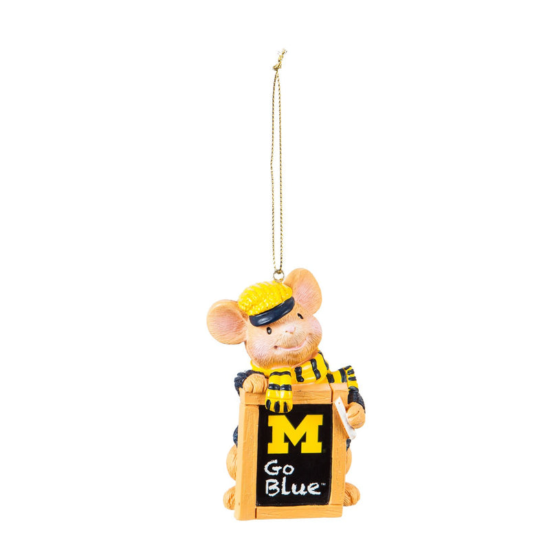 University Of Michigan, Holiday Mouse Ornament,3ot920mou