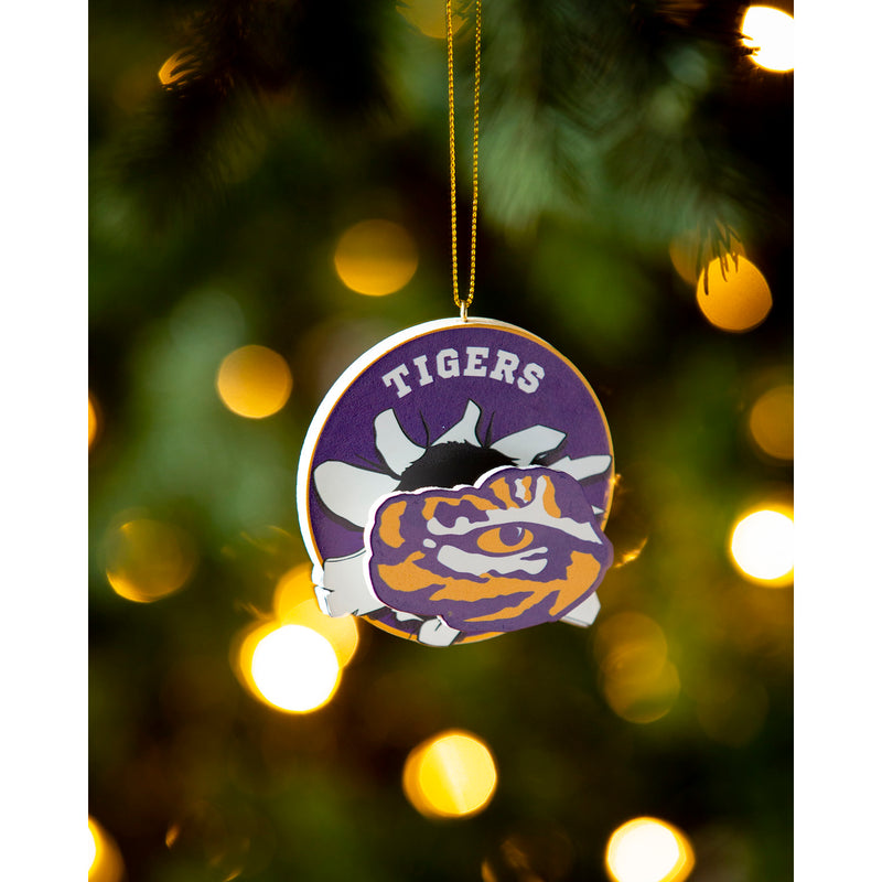 LED Boxed Ornament Set of 6, Louisiana State University