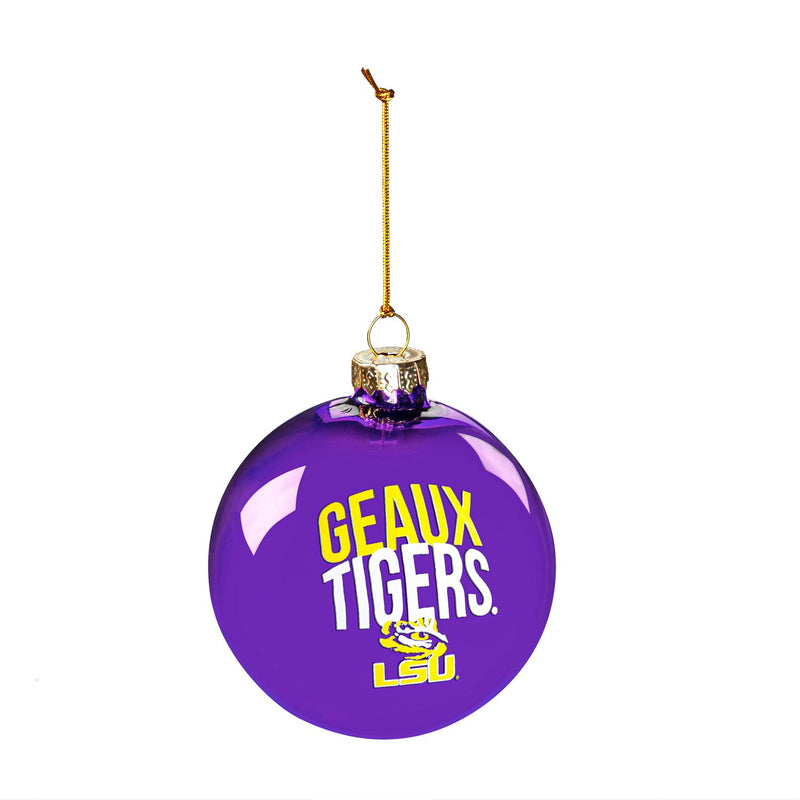 Blown Glass Ornament, Louisiana State University,3ot921bgo