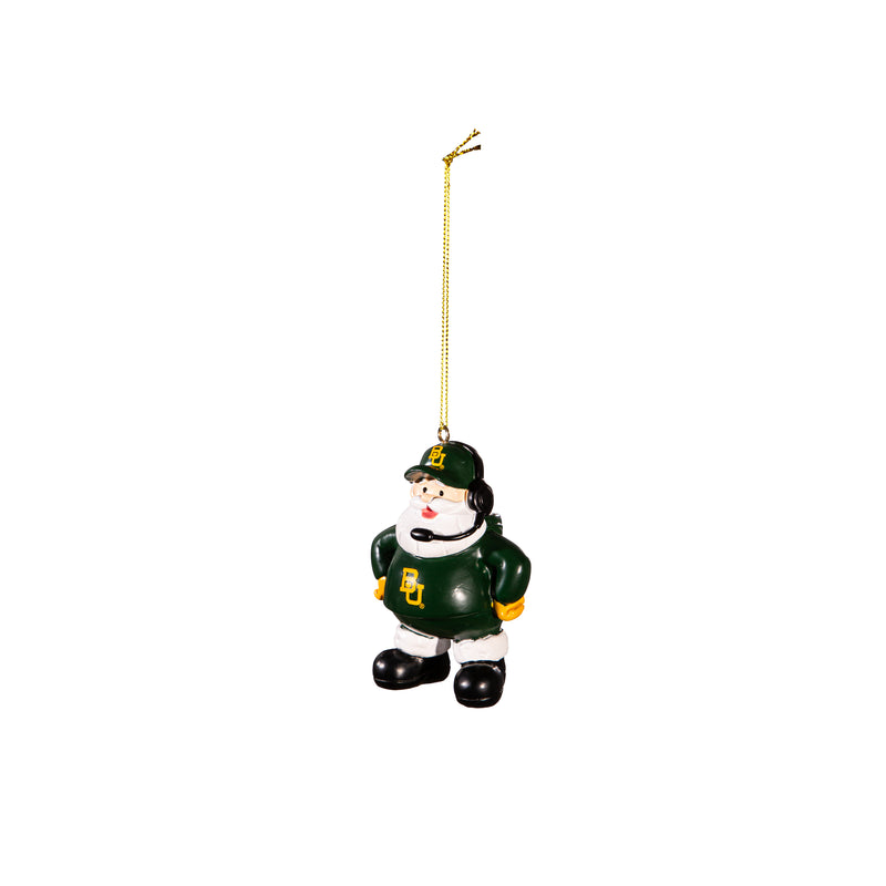 Coach Santa Ornament, Baylor University,3ot925cso