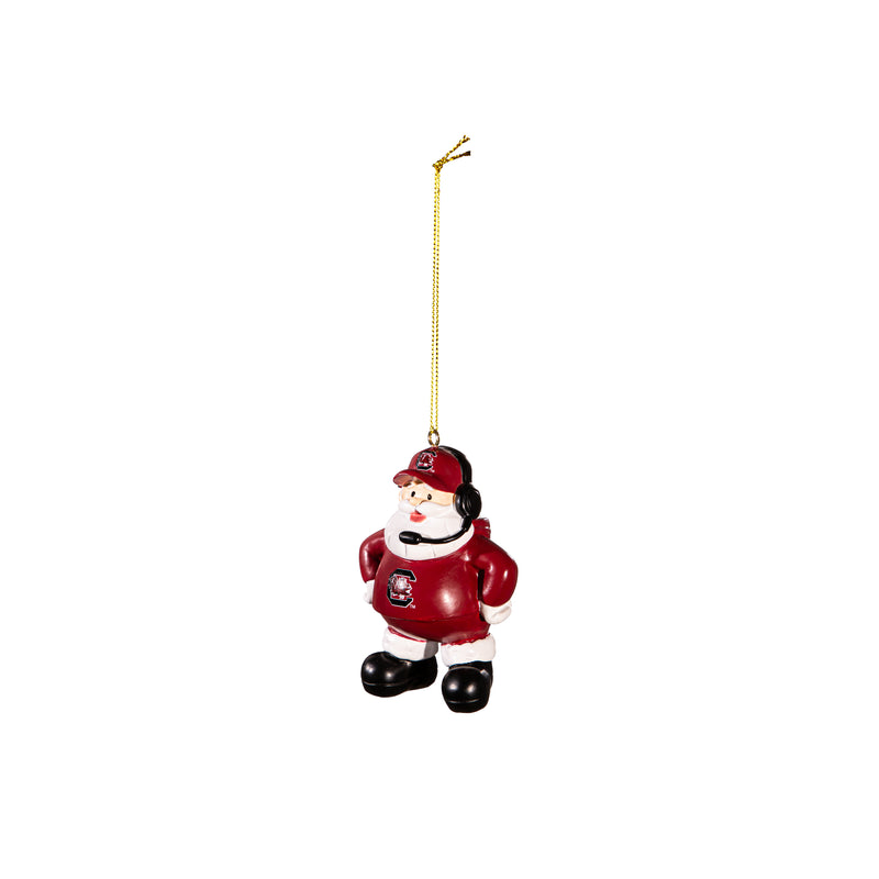 Coach Santa Ornament, University of South Carolina,3ot954cso