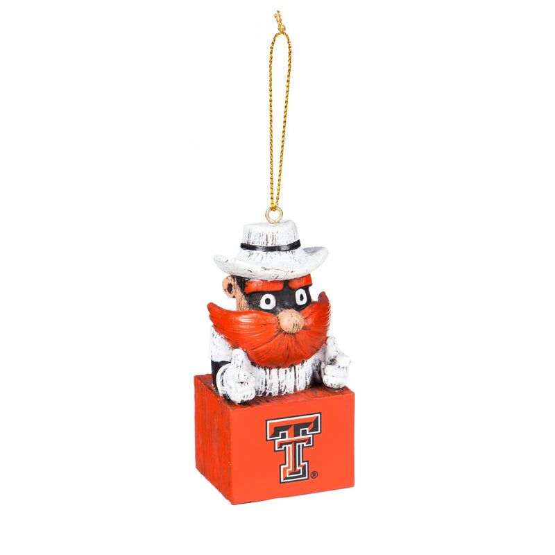 Mascot Ornament,  Texas Tech,3ot963mas