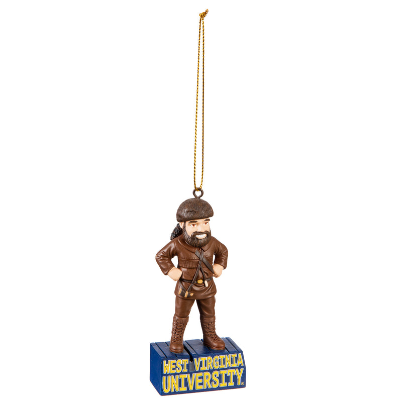 Evergreen Holiday Decorations,West Virginia University, Mascot Statue Orn,2.56x1.38x3.5 Inches