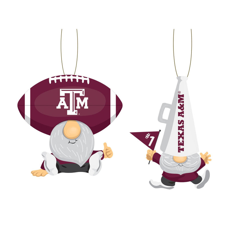 Texas A&M, Gnome Fan Orn, 2 Asst.,3ot969gfo