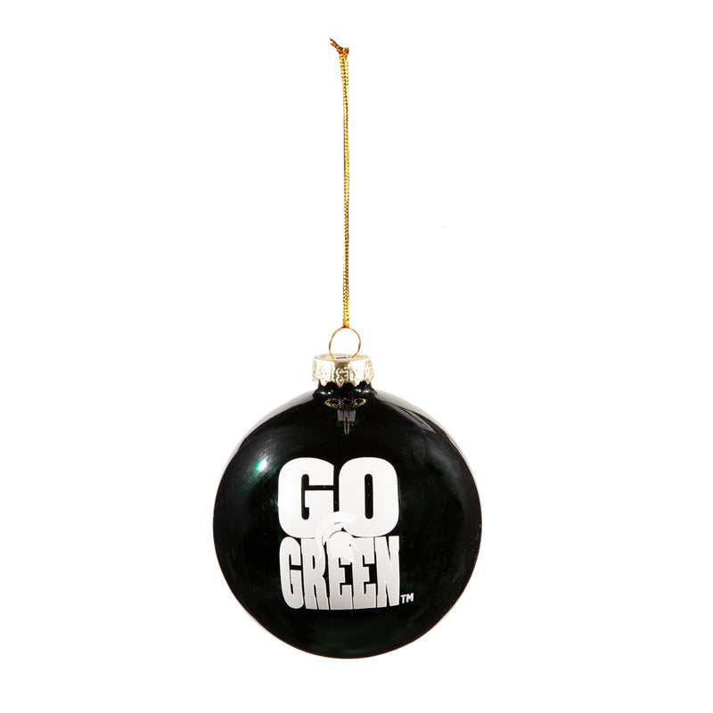 Blown Glass Ornament, Michigan State University,3ot971bgo